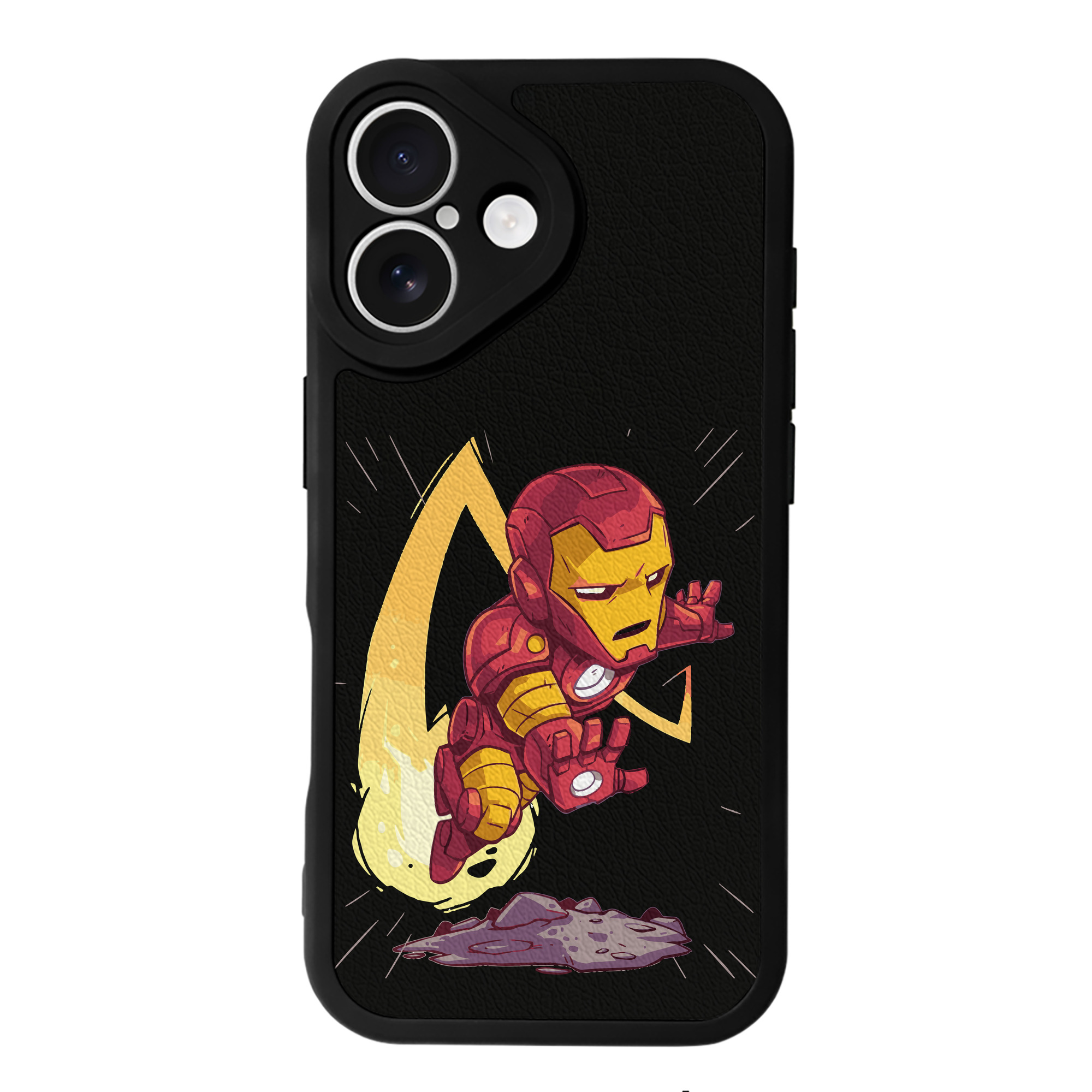 （画像用） アベンジャーズ The Avengers 【iPhone 16シリーズ対応】シリコンスマホケース（レザー調） 材質：シリコン